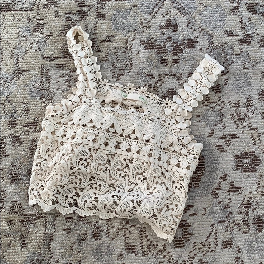 Urban Outfitters Staring at Stars Eyelet Tank Top